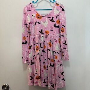 Little Sleepies Bamboo Pink Halloween Theme Dress Glows In The Dark Size 6 🔮🎃👻